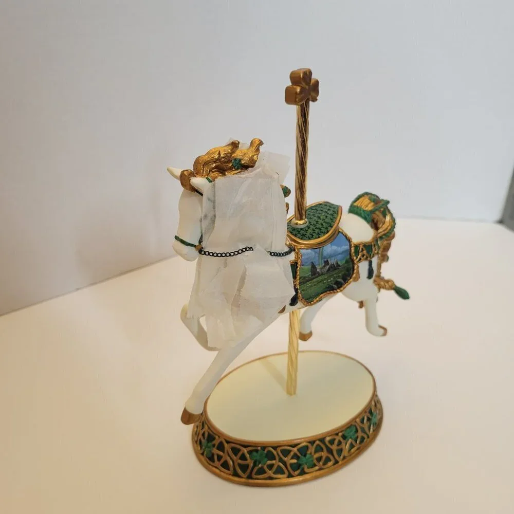 NIB The Hamilton Collection - Irish Blessing Carousel Sculpture